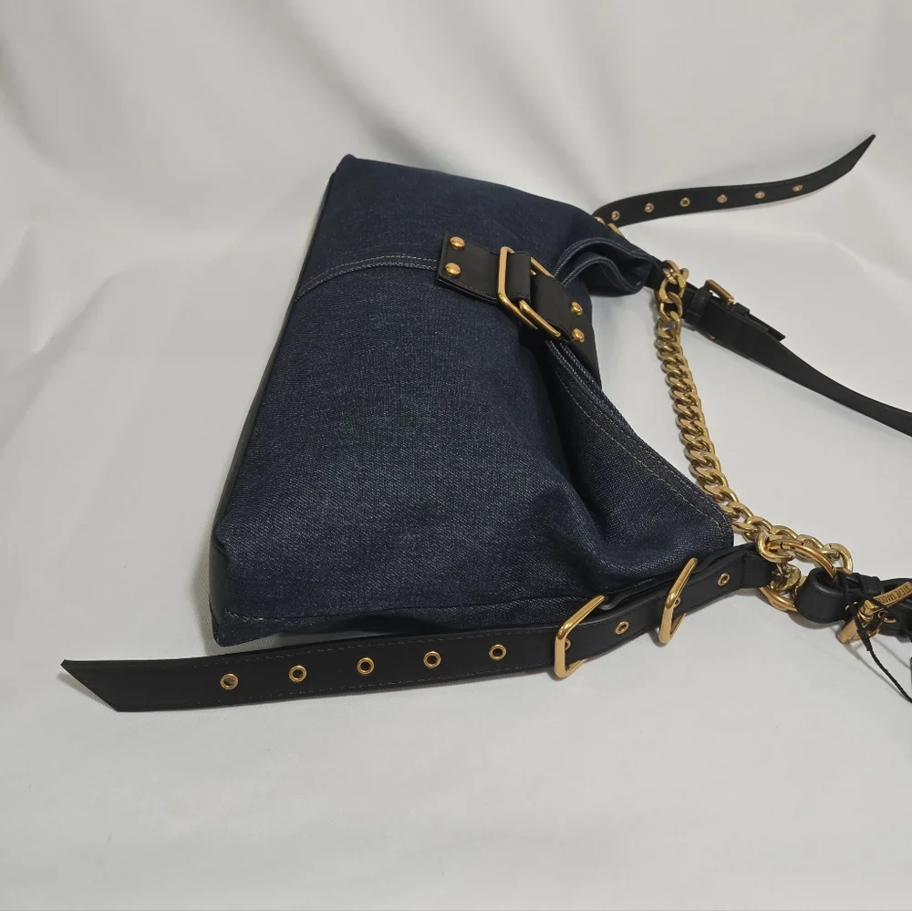 Steve Madden Balyssa Dark Demin Large Demin Hobo Purse